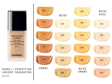 chanel foundation shades guide